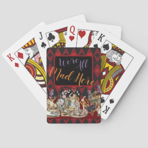 Alice Abenteuer mit Wunderland verrückter Cheshire Spielkarten