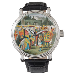 Alice Abenteuer Wunderland Herzkönigin Armbanduhr