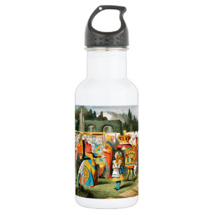 Alice Abenteuer Wunderland Herzkönigin Edelstahlflasche