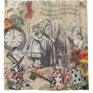 Alice Abenteuer Wunderland Vorhang Klassische Kuns