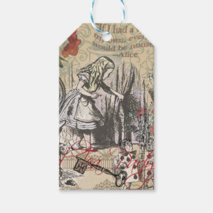 Alice Abenteuer Wunderland Vorhang Klassische Kuns Geschenkanhänger