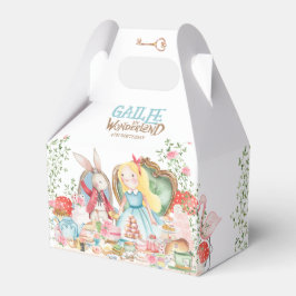 Alice Adventures in Woderland Birthday Tee Party Geschenkschachtel
