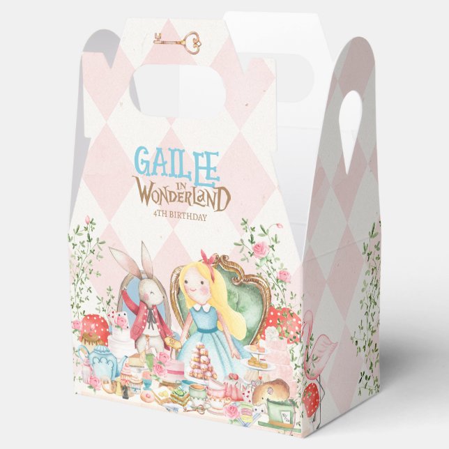 Alice Adventures in Woderland Birthday Tee Party Geschenkschachtel (Geöffnet)