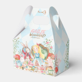 Alice Adventures in Woderland Birthday Tee Party Geschenkschachtel