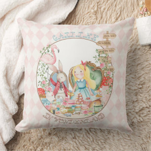 Alice Adventures in Woderland Birthday Tee Party Kissen