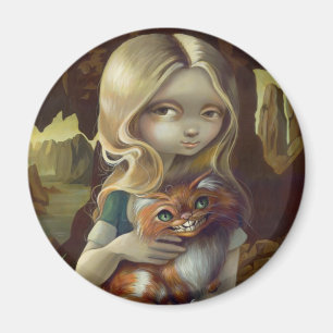 "Alice aimant dans de da Vinci portrait"