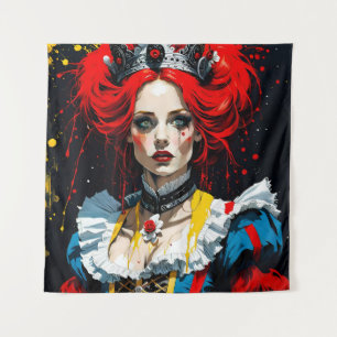 Alice als Rote Königin Wandteppich