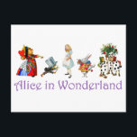 Alice and Friends in Wonderland Postkarte<br><div class="desc">Alice and Friends in Wonderland</div>