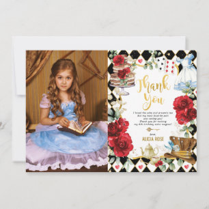 Alice au pays des merveilles Carte de remerciement