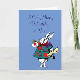Alice au pays des merveilles : Carte lapin blanc