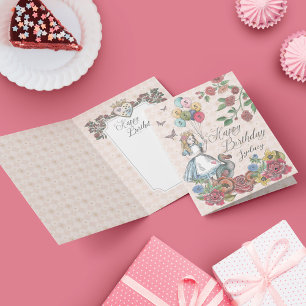Alice au pays des merveilles Fairytale Bonne carte