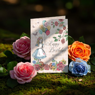 Alice au pays des merveilles Fairytale Bonne carte