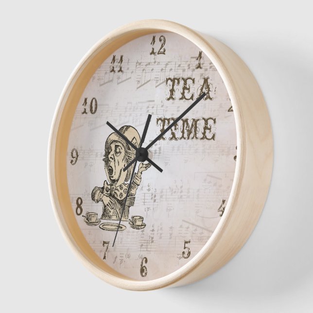 Alice au pays des merveilles Horloge horaire du th (Angle)