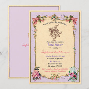 Alice au pays des merveilles invitation à la douch