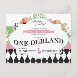 Alice au pays des merveilles Invitation pour carte
