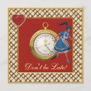 Alice au pays des merveilles Invitations du Tea Pa