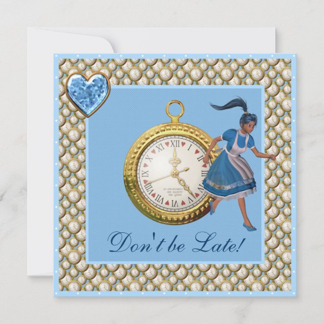Alice au pays des merveilles Invitations du Tea Pa (Devant)