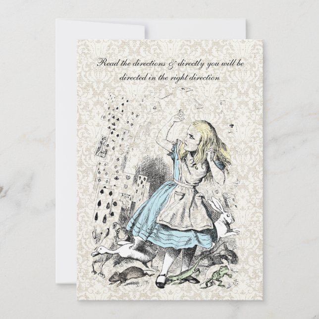 Alice au pays des merveilles Jouer aux cartes Anni (Devant)