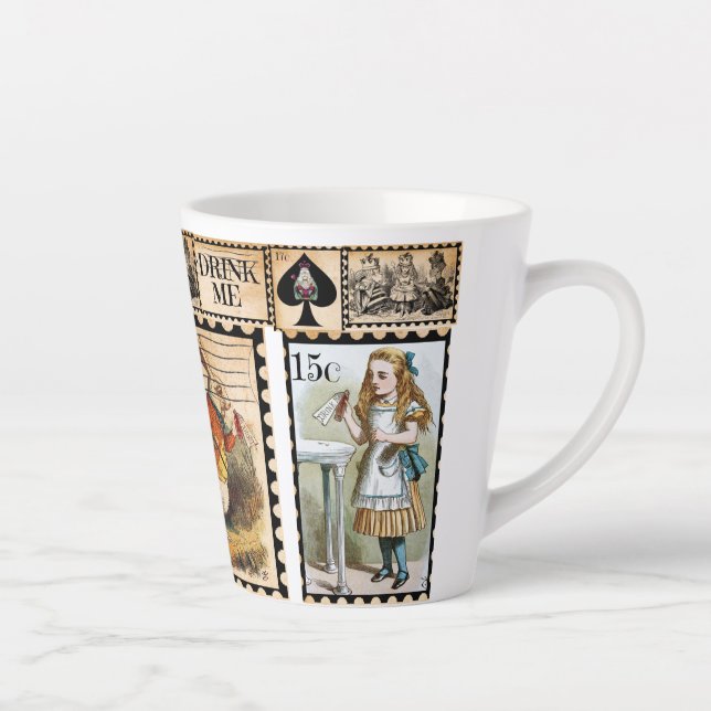 Alice Au Pays Des Merveilles Latte Mug (Droite)