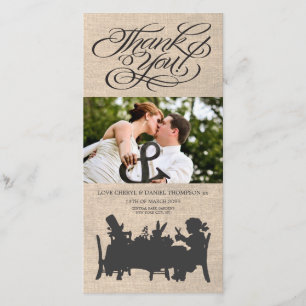Alice au pays des merveilles Mariage Carte photo M