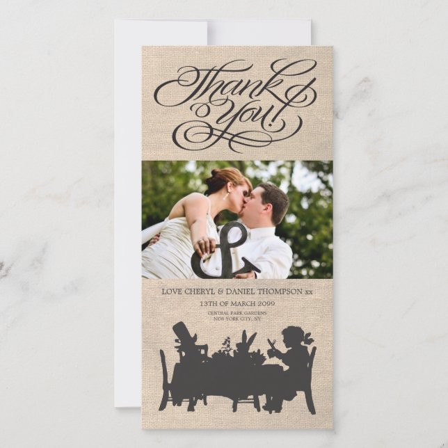 Alice au pays des merveilles Mariage Carte photo M (Devant)