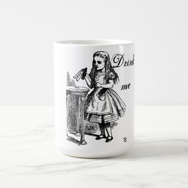 Alice au pays des merveilles "me boivent" tasse (Centre)