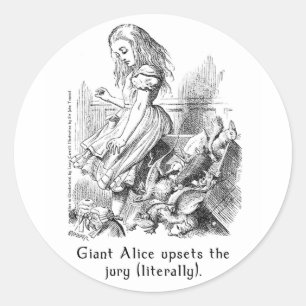 Alice au pays des merveilles Stickers Art en 2 tai