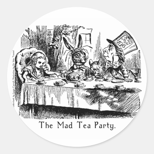 Alice au pays des merveilles Stickers Art en 2 tai (Devant)