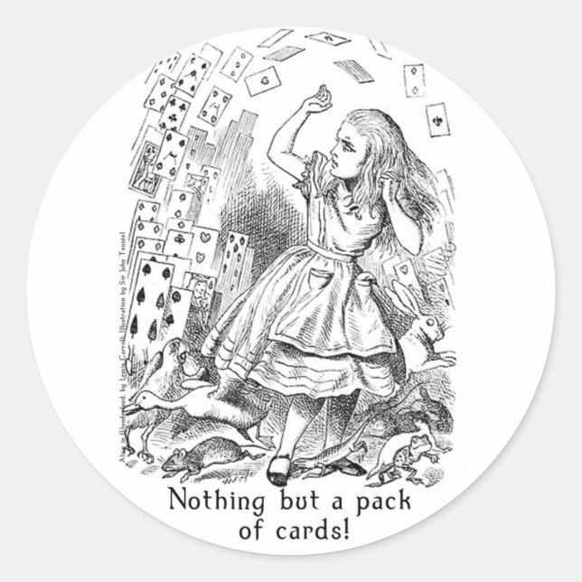 Alice au pays des merveilles Stickers Art en 2 tai (Devant)