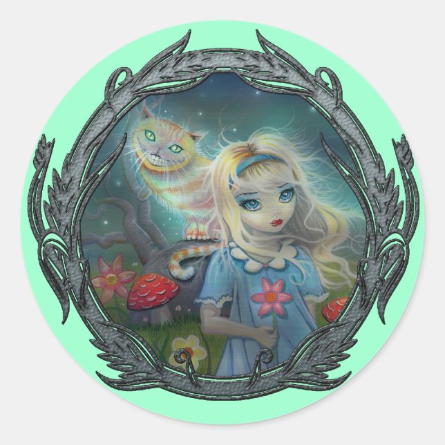 Alice au pays des merveilles Stickers Cheshire Cha (Devant)