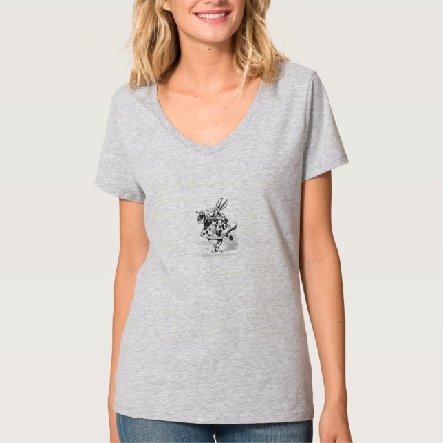 Alice au pays des merveilles T-shirt lapin blanc (Devant)