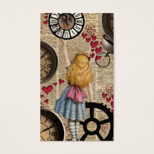 Alice au pays des merveilles voyageant à temps