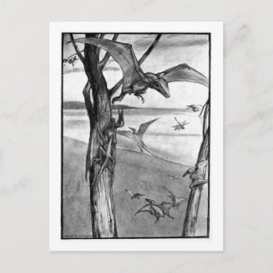 Alice B. Woodward: Flying Lizards Art Postcard Postkarte