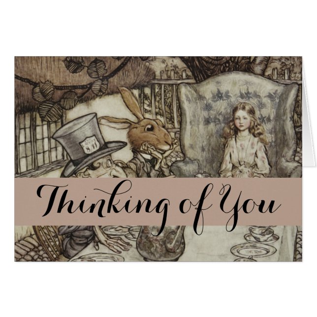 Alice Birthday UnGeburtstag Rabbit Hatter Party (Vorderseite (Horizontal))