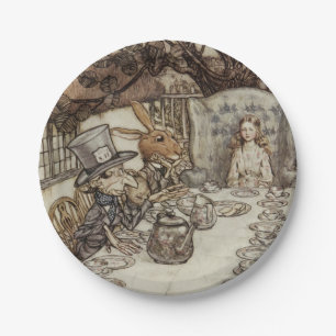 Alice Birthday UnGeburtstag Rabbit Hatter Party Pappteller