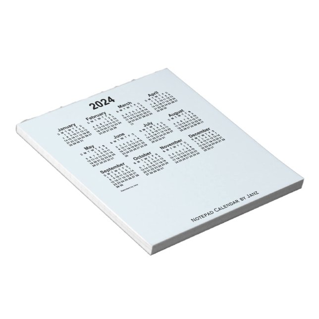 Alice Blue Calendar 2024 von Janz Small Notepad Notizblock (angewinkelt)
