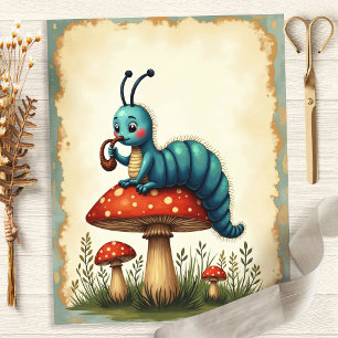 Alice Chenille sur Papier de Carnet de Coupures de