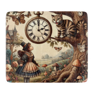 Alice & Cheshire Cat: Wunderliche Wunderland-Fanta Schneidebrett