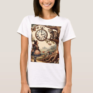 Alice & Cheshire Cat: Wunderliche Wunderland-Fanta T-Shirt