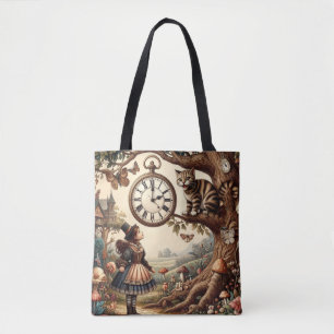 Alice & Cheshire Cat: Wunderliche Wunderland-Fanta Tasche