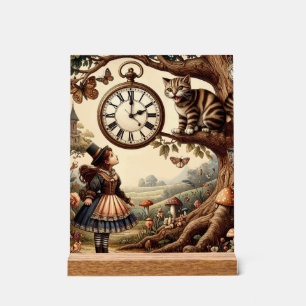 Alice & Cheshire Chat : Whimsical Wonderland Imagi
