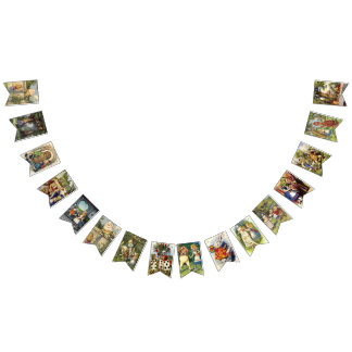 Alice dans des DRAPEAUX de PARTIE d'AMUSEMENT du