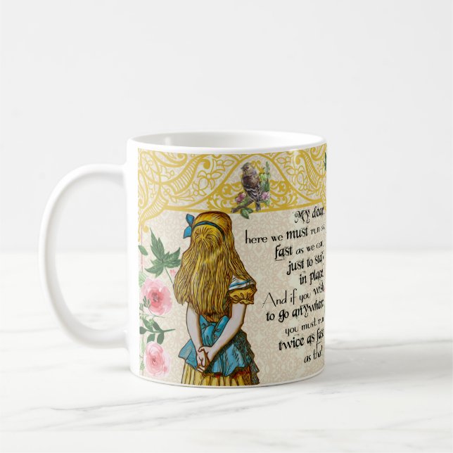 Alice dans la tasse de cadeau de guillemets du (Gauche)