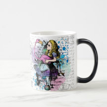 Alice dans la tasse morphing du pays des