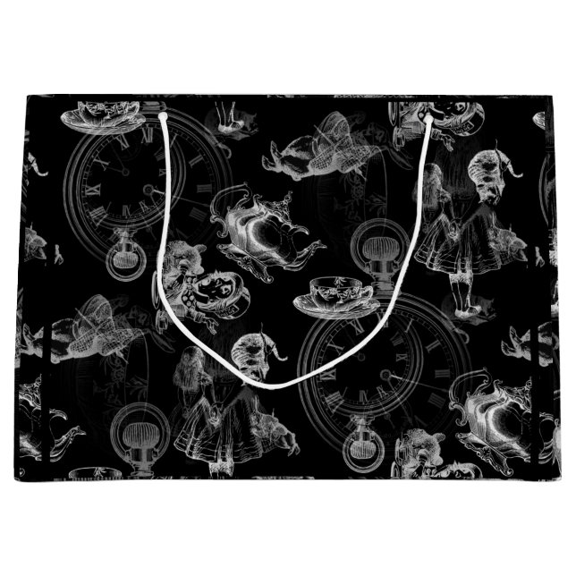 Alice dans le sac de cadeau de noir de temps de (Devant)