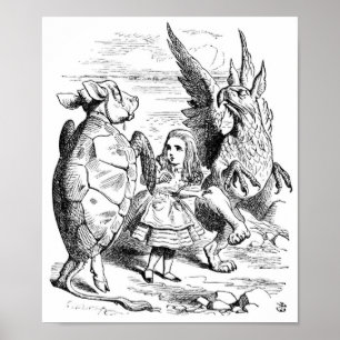 Alice, der Griffin und die Mock Turtle Dance Poster