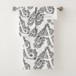 Alice doodle art letter Ein Name bedeutet Handtüch Badhandtuch Set