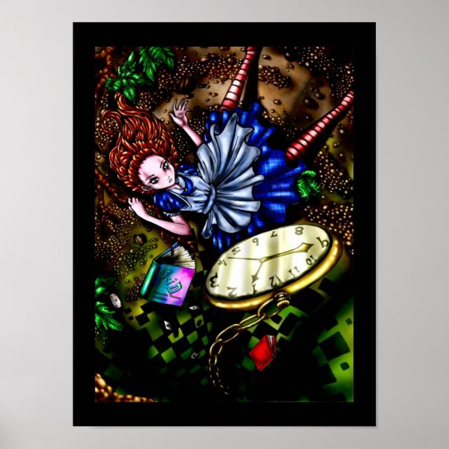 Alice Down the Rabbit hole Poster (Devant)