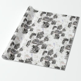 Alice durch das Aussehen des Glases Decoupage/Wrap Geschenkpapier