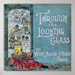 Alice durch das aussehende Glas Poster